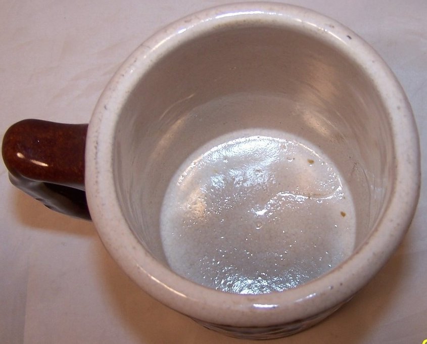 Image 2 of Vintage Dutch Mug Cup with Windmill, Wheels, Man with Pipe