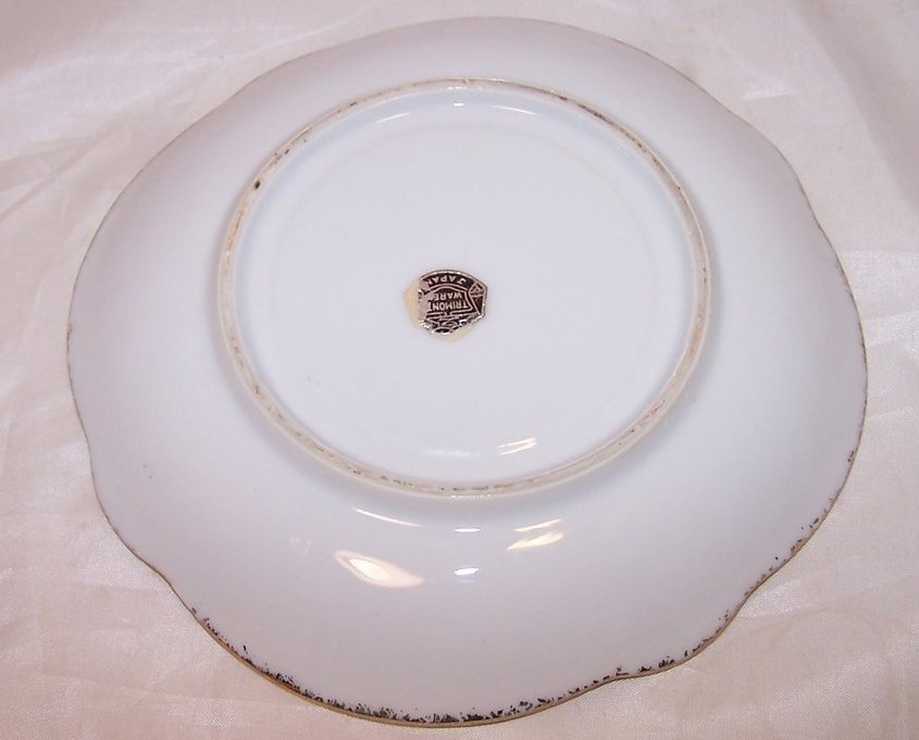 Image 4 of Dogwood Blossoms, Gold, Trimont Ware, Saucer Plate, Japan