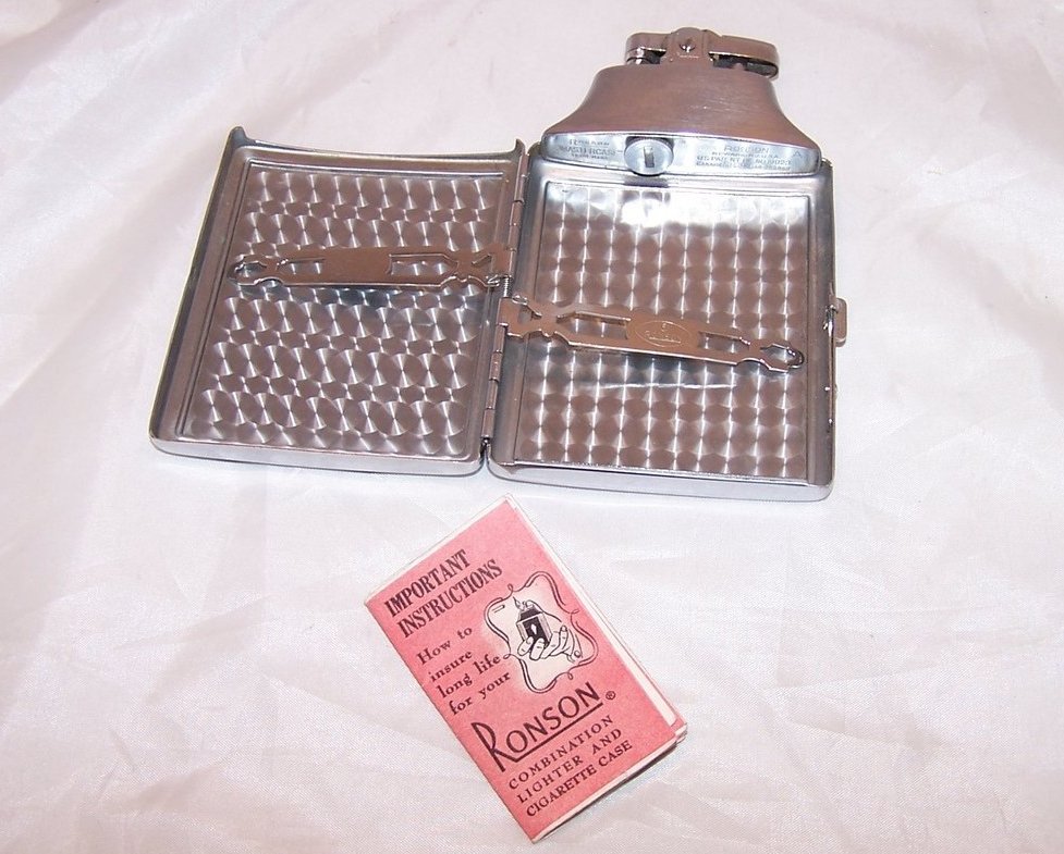 Image 4 of Ronson Mastercase Lighter, Cigarette  Case, Instructions, Refillable