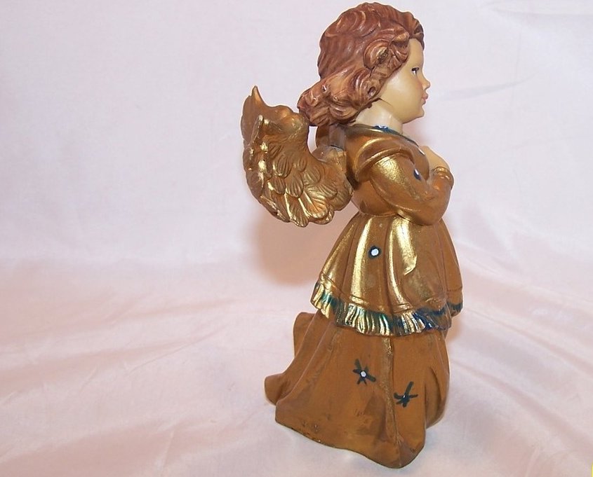 Image 3 of Angel in Gold Plays Lyre, Italy, 6 Inch