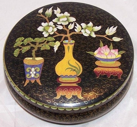 Decorative Wall Hanging Tin Tray, Oriental Style, Daher, England