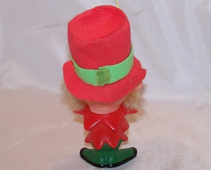 Image 2 of Red Dwarf, Elf, Gnome Plastic Doll, Ornament Vintage 