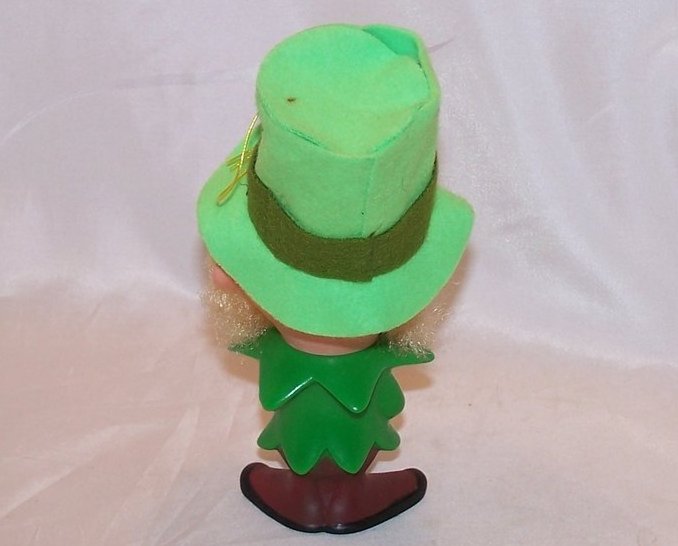 Image 2 of Leperchaun, Elf Plastic Green Ornament Vintage 