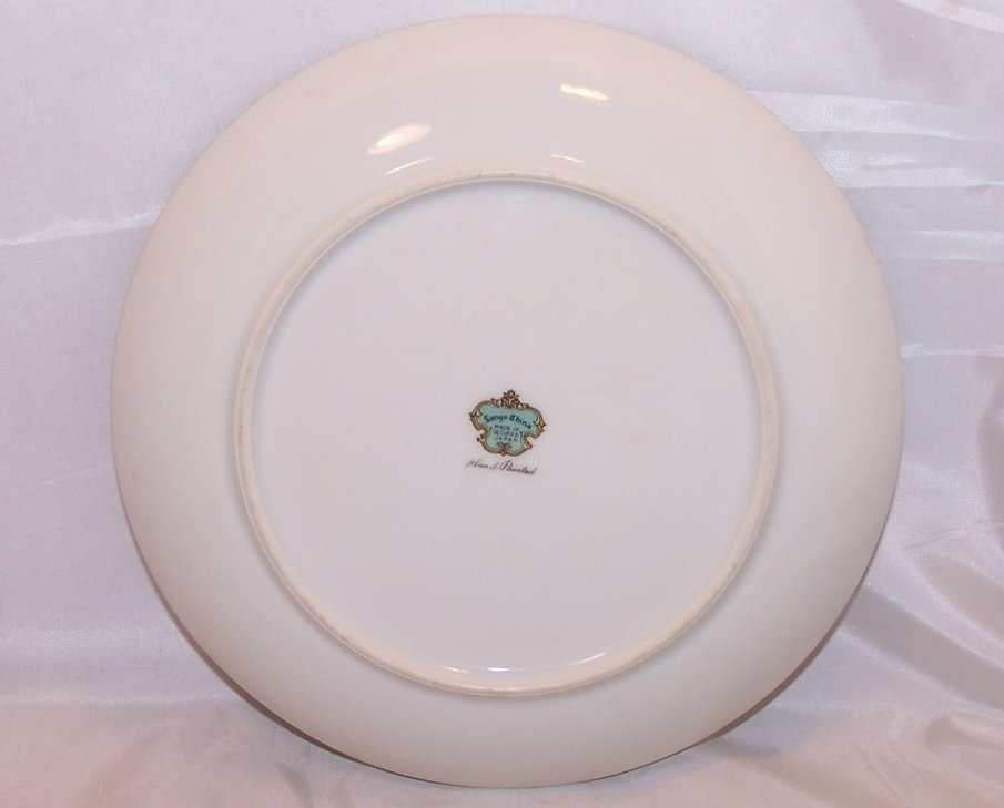 Image 1 of 8 Inch Purple Iris Salad Plate, Sango China, Occupied Japan 