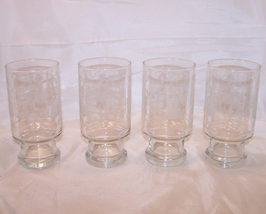 Image 1 of Bakers Chocolate 200th Anniversary Glass, Glasses, Set of 4