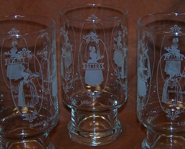 Image 0 of Bakers Chocolate 200th Anniversary Glass, Glasses, Set of 4