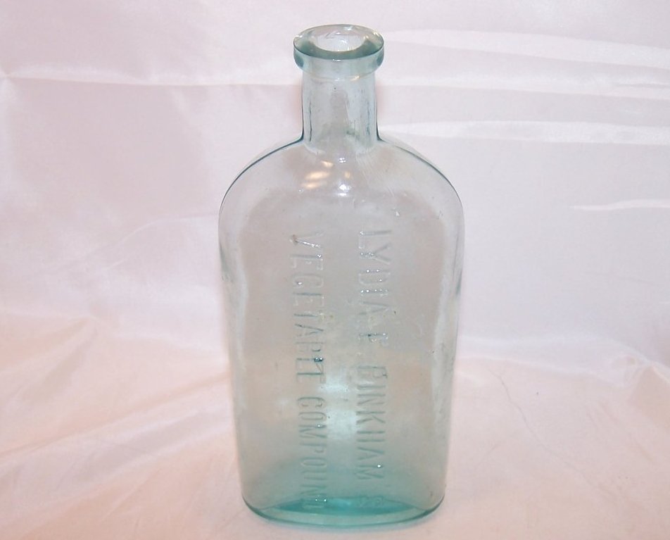 Lydia Pinkham's Vegetable Compound Glass Bottle, Approx 1900