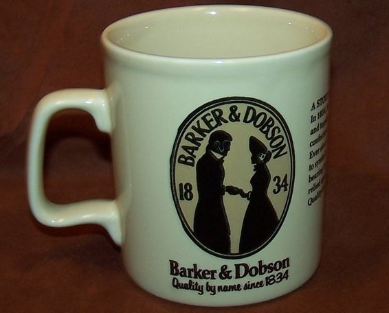 Image 2 of Barker and Dobson Candy Company Advertising Cup Mug, England