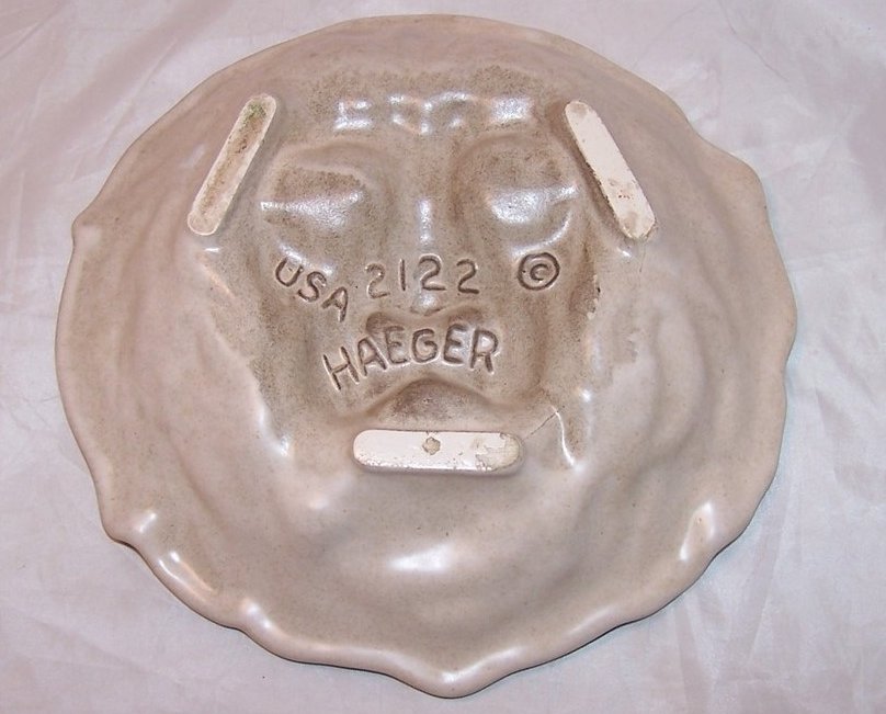 Image 2 of Haeger Classic Sculpted Lion Head Ashtray Ash Tray Bowl Dish