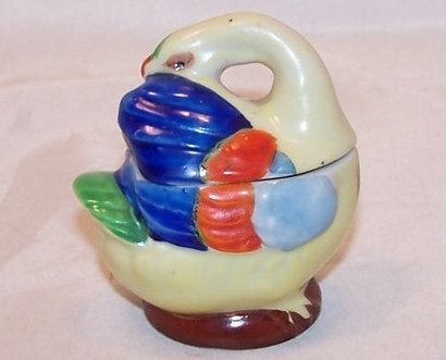 Image 2 of Chinese Goose Mini Condiment Dish, with Lid, Japan Japanese