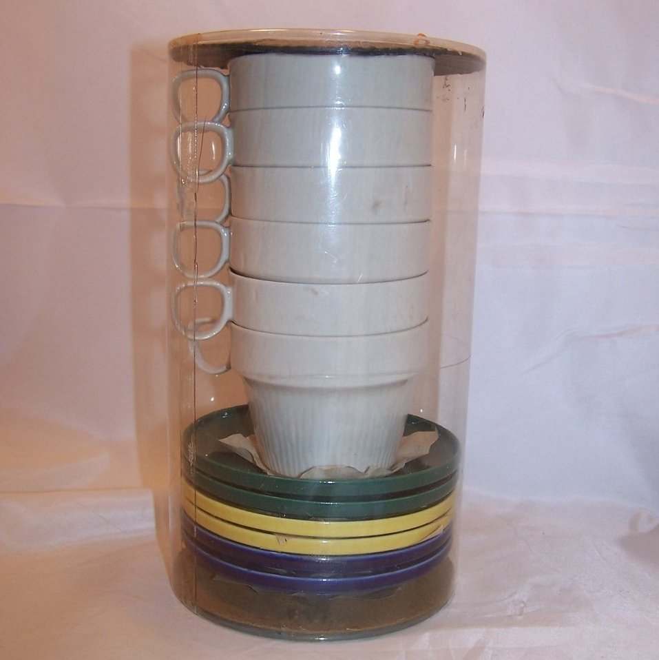 Image 2 of Oeslauer Porzellan Manufaktur, OPM, 6 Cup Mug, Saucer Set