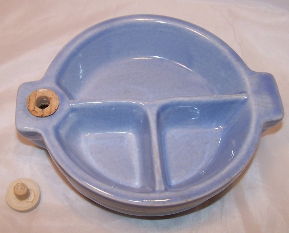Image 2 of Divided Porcelain Baby Highchair Warmer Bowl, Hankscraft 