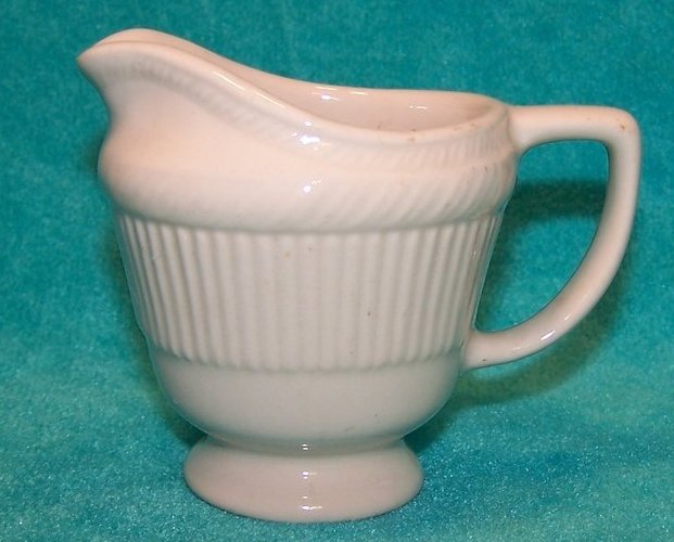 Shenango China Creamer, White, 3 Inches Tall