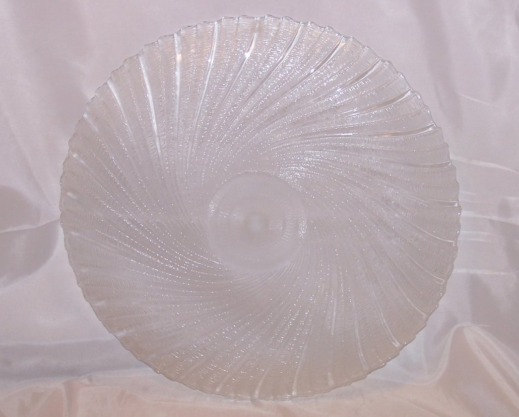 Image 2 of Seabreeze Crystal Platter, Arcoroc, J G Durand, Original Box