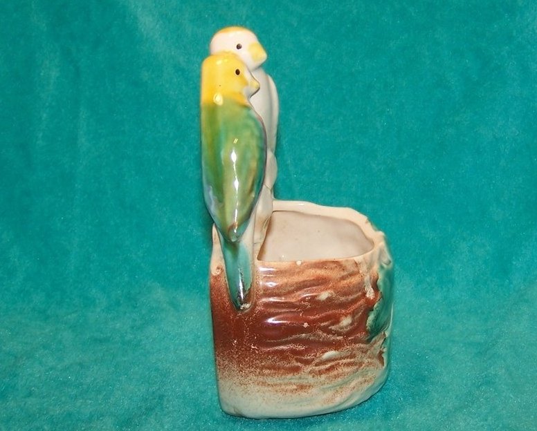 Image 3 of Lovebird, Parakeet, Budgie, Bird Birds Perched on Planter