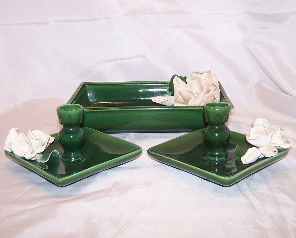 Image 2 of Anna West Candlesticks Candlestick and Dresser Pin Dish