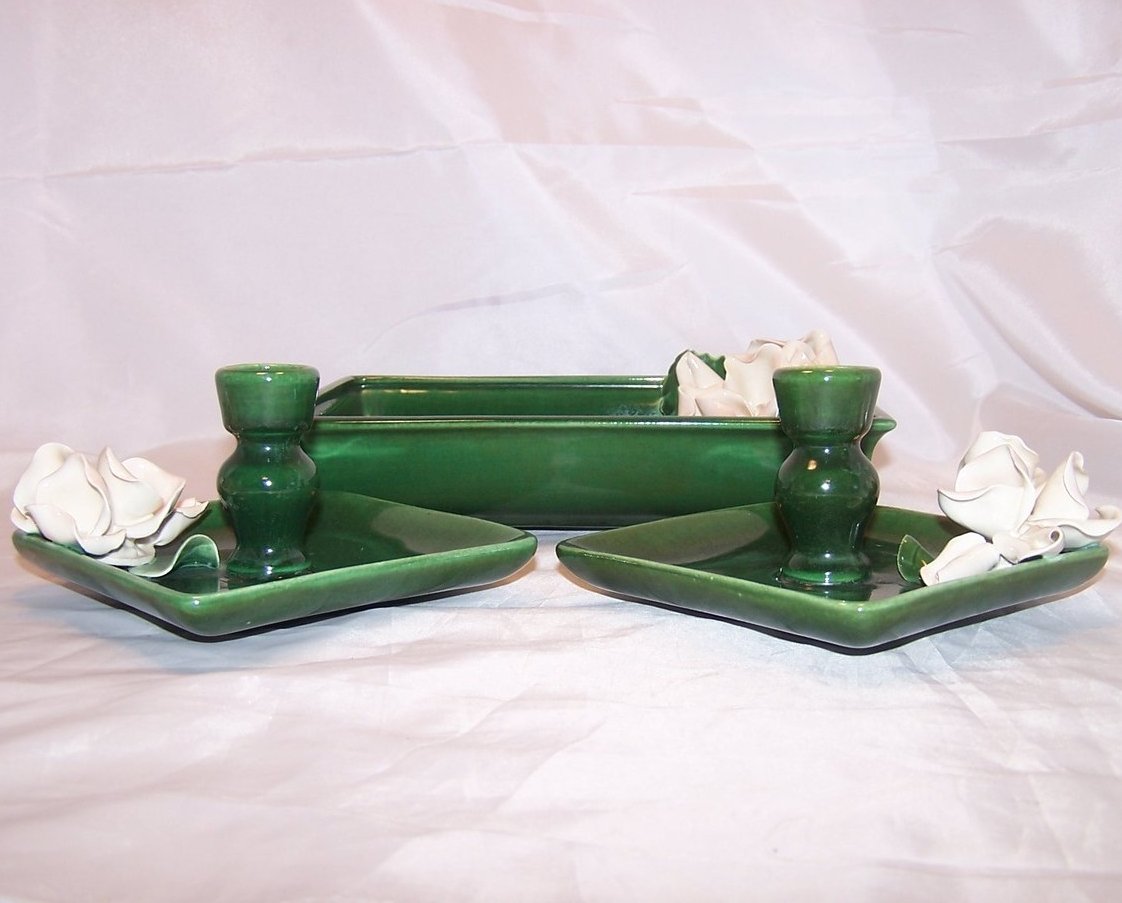 Image 3 of Anna West Candlesticks Candlestick and Dresser Pin Dish