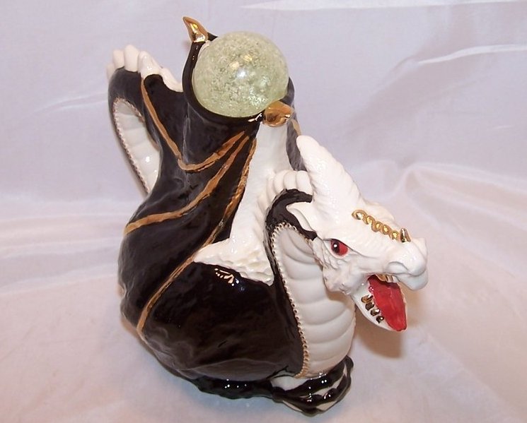 Image 1 of Dragon Teapot, Tea Pot with Glow in the Dark Topper