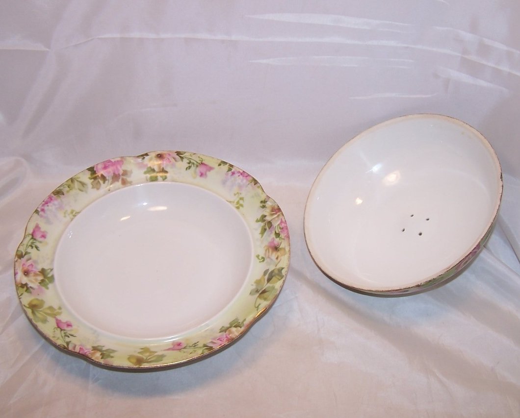 Image 2 of Jaeger and Company Floral Vegetable Bowl with Lid, 1902