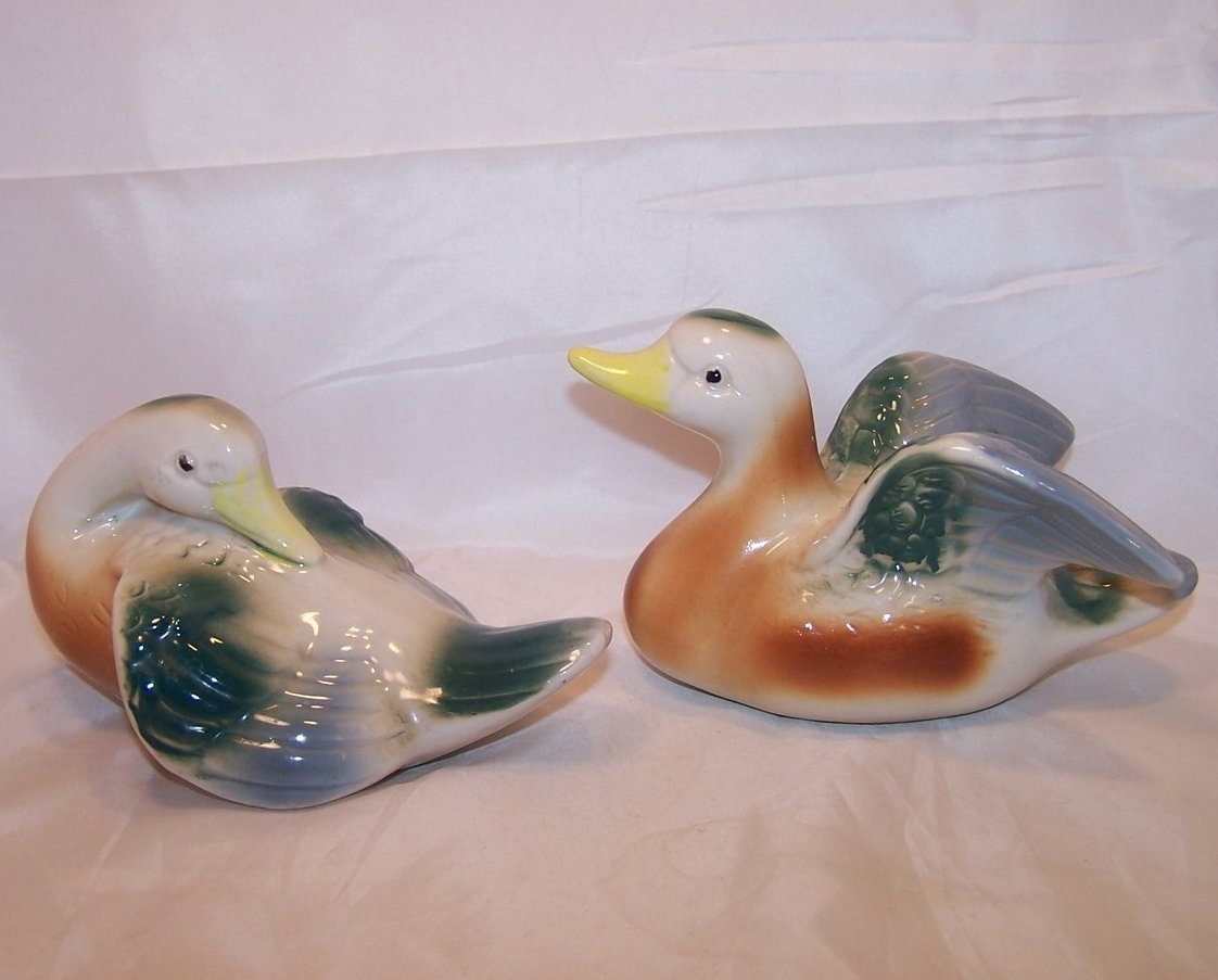 Image 2 of Swimming Ducks, Vintage Pair, Duck, Number 230 and 228