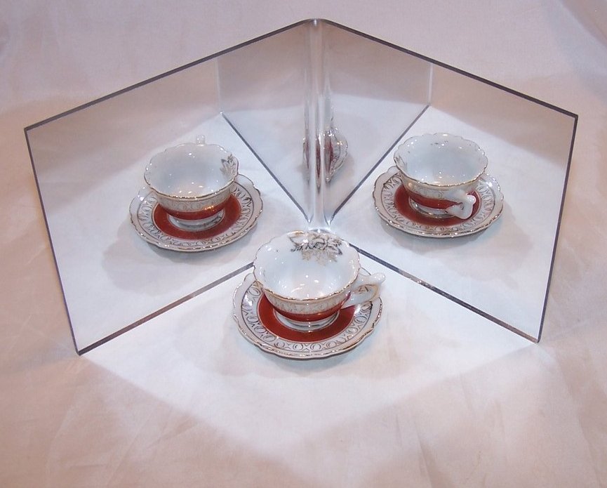 Image 2 of Miniature Teacup Cup w Saucer, Japanese, Occupied Japan