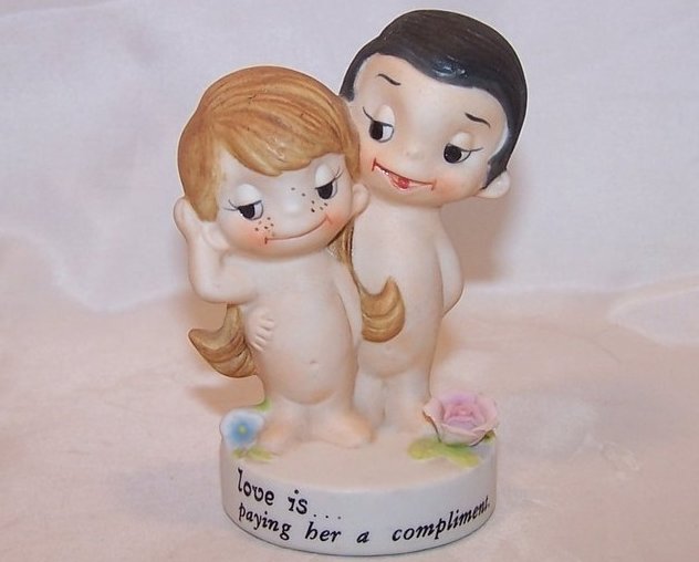 Image 0 of Love is... Boy and Girl Figurine by Kim, Los Angeles Times, 1972