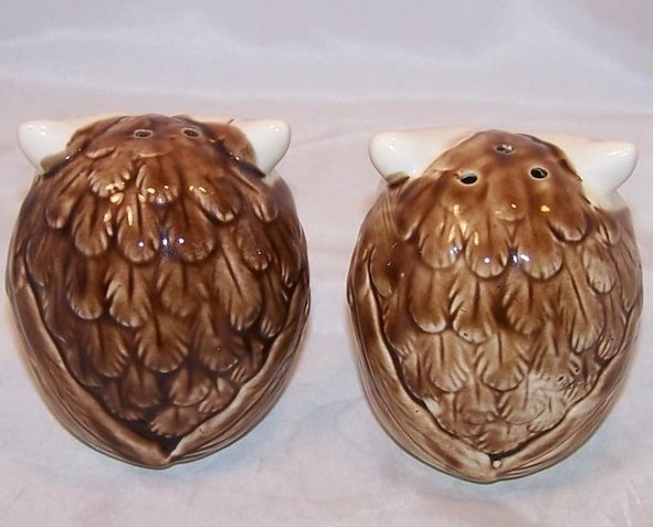 Image 2 of Owl Salt and Pepper Shakers Shaker, Large, Japan