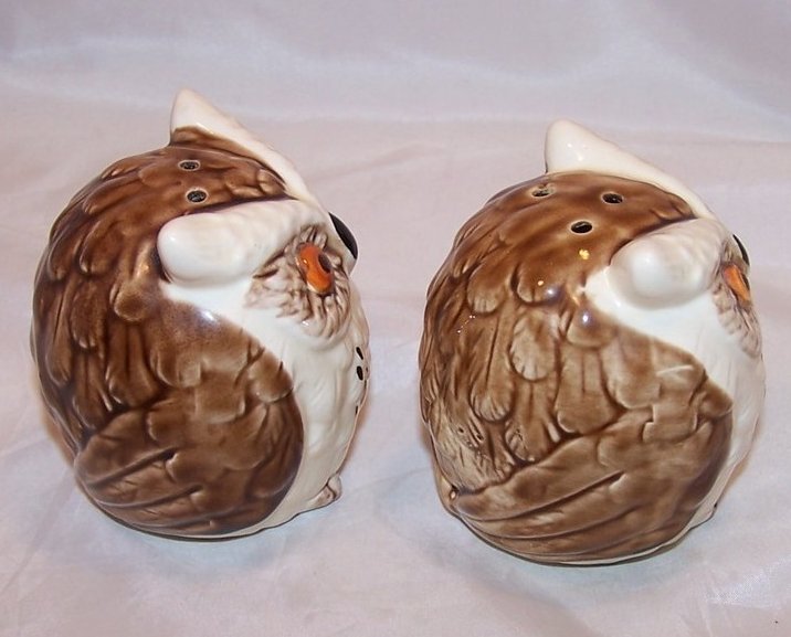 Image 3 of Owl Salt and Pepper Shakers Shaker, Large, Japan