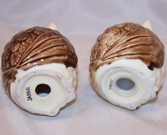 Image 4 of Owl Salt and Pepper Shakers Shaker, Large, Japan