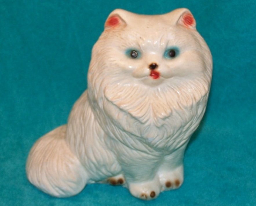 Persian Cat Bank, Chalkware USA