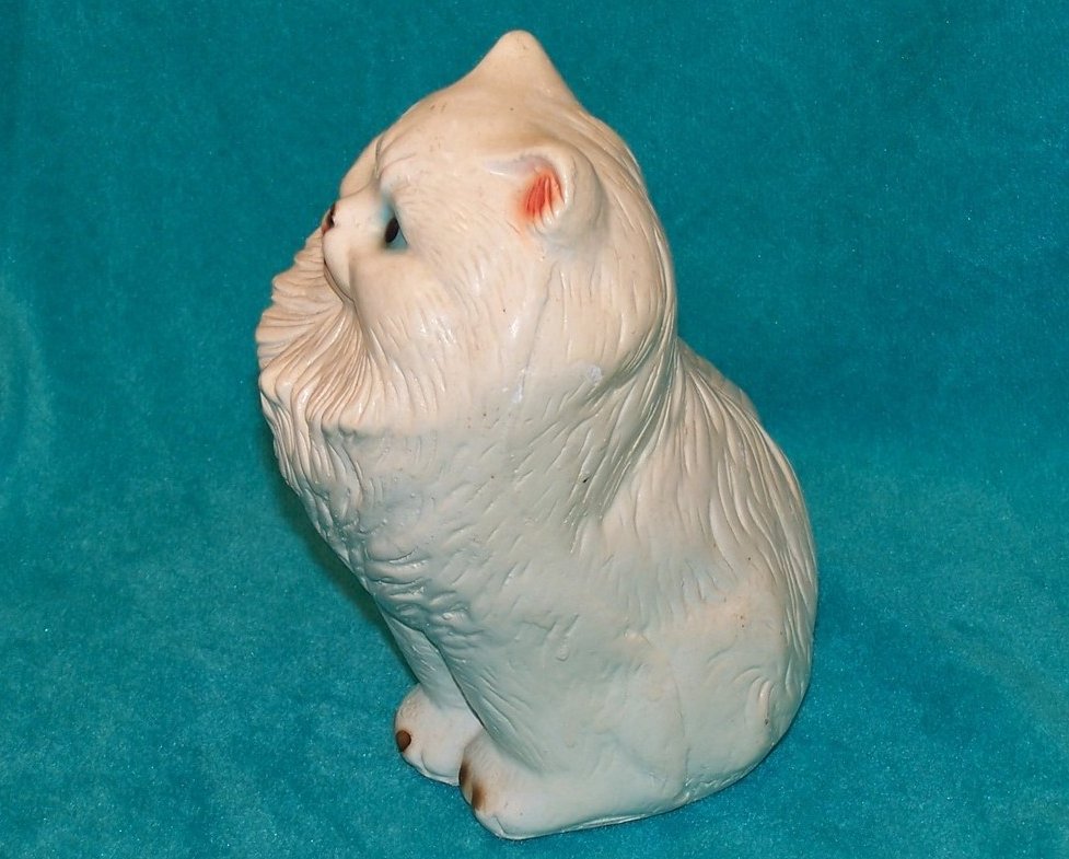 Image 1 of Persian Cat Bank, Chalkware USA