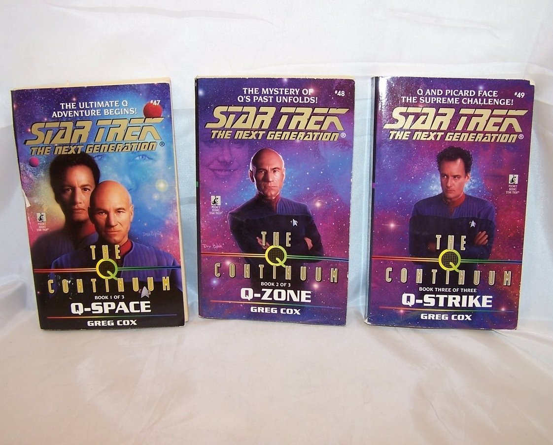 Image 0 of Star Trek, Next Generation, The Continuum, Q Space, 3 Book Set, Paperback