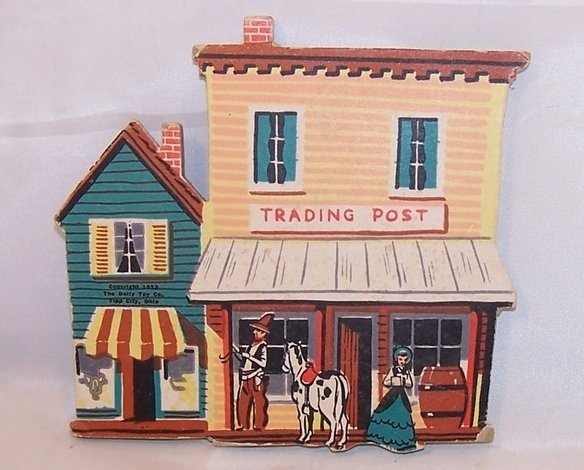 Image 4 of Singing Cowgirl, Cowboy on Wagon, Trading Post, Dolly Toy Co Nursery Wall Decor