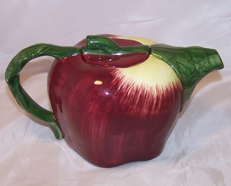 Image 1 of Treasure Craft Appealing Apple Teapot Tea Pot, 5 Cup