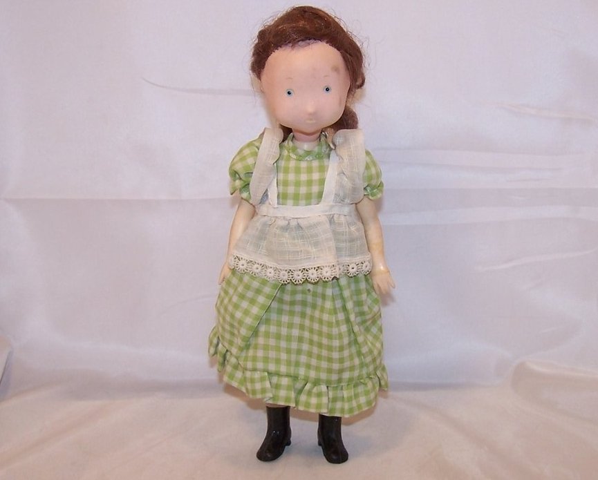 Holly Hobbie Hobby Prototype Doll, Green Dress, Knickerbocker 1974