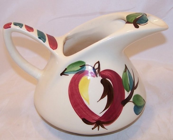 Image 0 of Purinton Pottery Apple and Leaf Pitcher, Dutch Jug