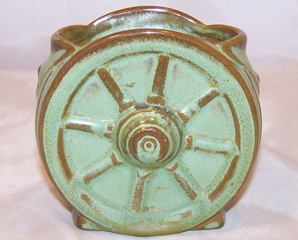 Image 0 of Frankoma Wagon Wheel Vase, Frankoma Pottery, Oklahoma