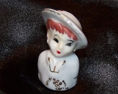 Thimble Lady Head, Vintage Japan