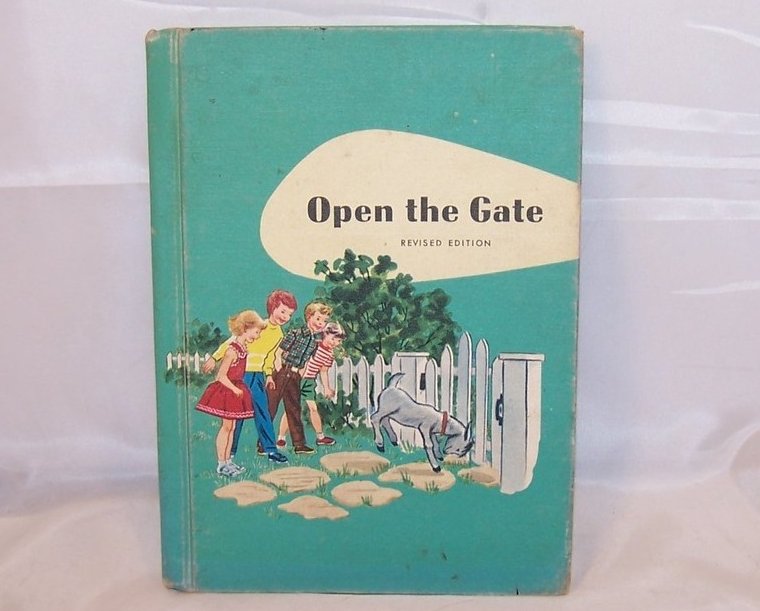Open the Gate, 1959 Vintage School Book, Schoolbook, Ginn and Company