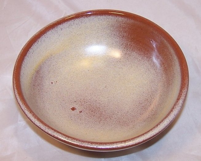 Image 1 of Footed Brown Bowl, Frankoma Pottery, Oklahoma