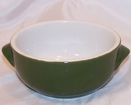 Small Bowl, Dark Green and White, Hall