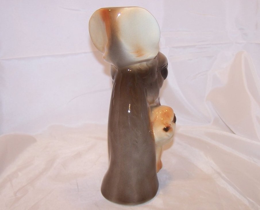 Image 3 of Royal Copley Deer, Doe and Fawn Head Vase