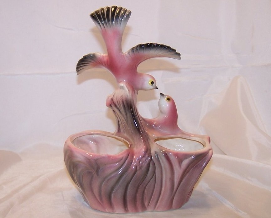 Image 2 of Maddux of California Double Bird Planter, S28, 1959, USA