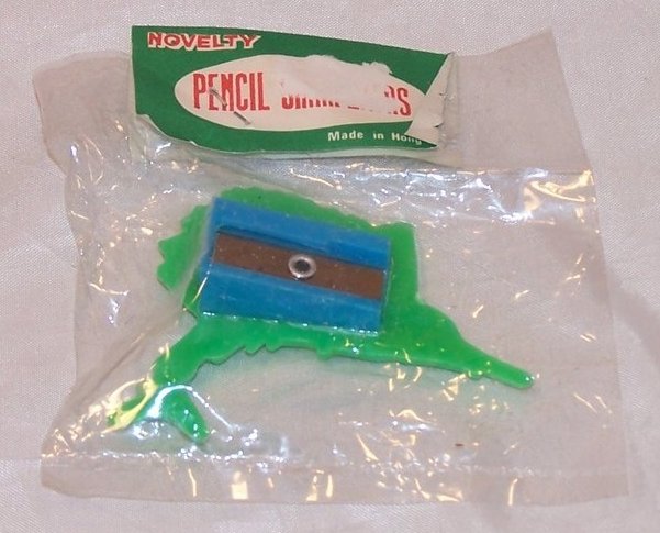 Image 1 of Green Plastic Swordfish Pencil Sharpener, Vintage Seventies