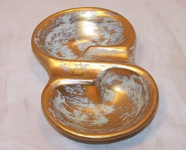 Image 0 of Stangl Ashtray, Ash Tray, Antique Gold, 1954