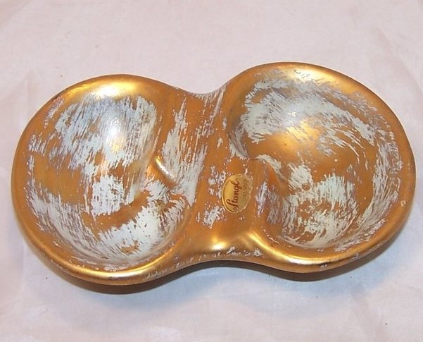 Image 1 of Stangl Ashtray, Ash Tray, Antique Gold, 1954