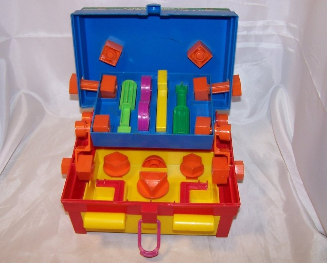 Image 3 of Take A Part Tool Box, Child Guidance Toy, Complete, Vintage