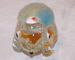 Image 1 of Glass Turtle Pincushion w Hidden Heart