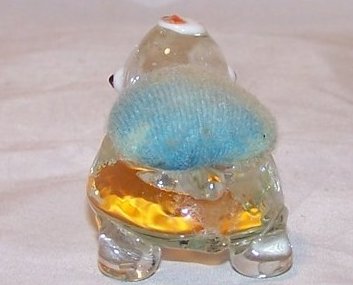 Image 3 of Glass Turtle Pincushion w Hidden Heart