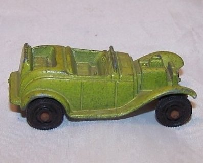 Tootsie Toy Green Roadster, Toy Metal Car, USA, TootsieToy